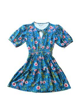 NWT Smith & Quinn Marie Dress in Chrysanthemum crush blue floral size XS mini